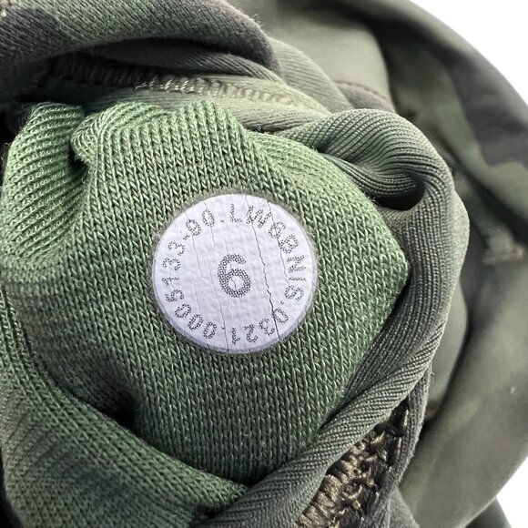 Lululemon Wunder Train High Rise Crop 23" Inseam Heritage Camo Green Size 6 - Picture 4 of 6
